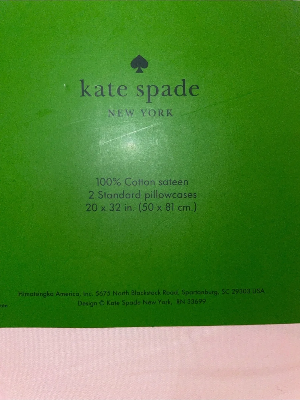 Kate Spade Pink Standard Pillow Cases NWT
